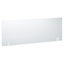 ガラスパーティション スクエアW（白×クリアガラス）(KT08749