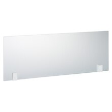 ガラスパーティション スクエアW（白×クリアガラス）(KT08749