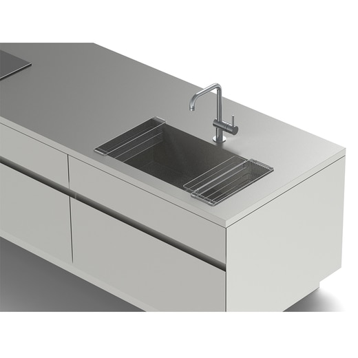 KT10819 ステンレス水切りカゴスリム深型（大小セット）との組合せ