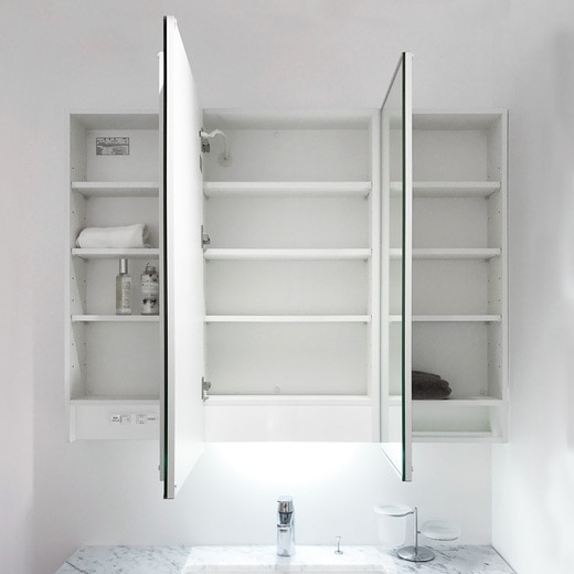 ステムズミラーボックスLED W900(KT18019)｜洗面所・水回りの通販  