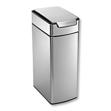 スリムタッチバーダストボックス 40L シルバーステンレス