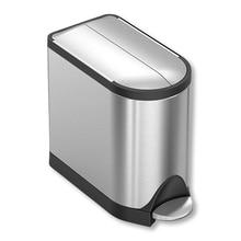 バタフライステップダストボックス 10L シルバーステンレス