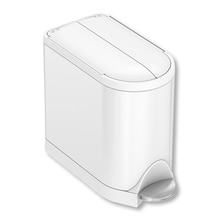 バタフライステップダストボックス 10L ホワイトスチール