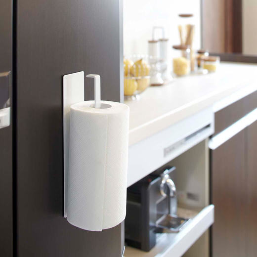 マグネットキッチンペーパーホルダー ホワイト(KT20029)｜キッチンの