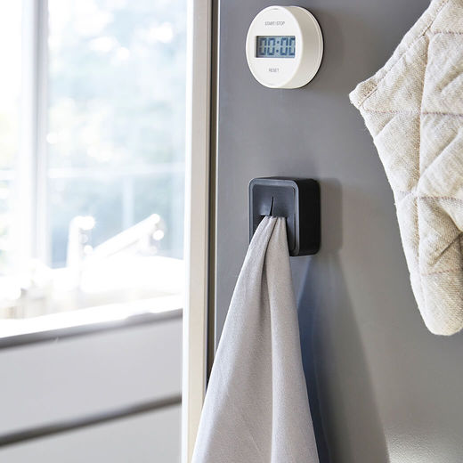 マグネットキッチンタオルホルダー ブラック(KT20139)｜キッチンの通販