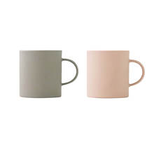 MUG 330 グレイ×ピンク