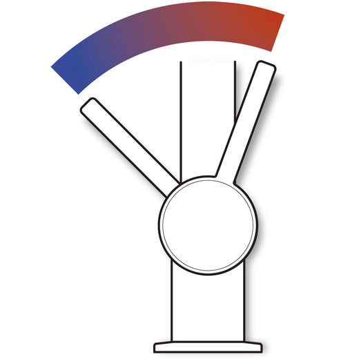 レバーの動きによる湯水の変化