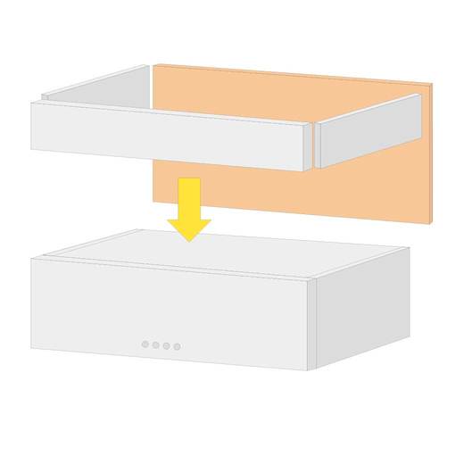 ※画像は総高さH300mm以上で幕板、アイランドパネルを設置した場合のイメージです。