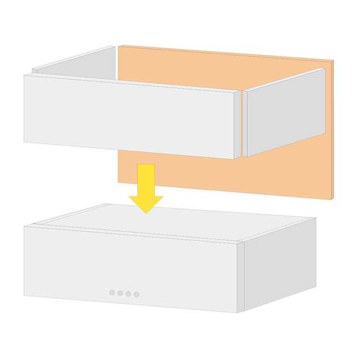 ※画像は総高さH300mm以上で幕板、アイランドパネルを設置した場合のイメージです。