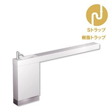 レプトカウンター置型ホワイト 水栓シルバー 樹脂Sトラップ