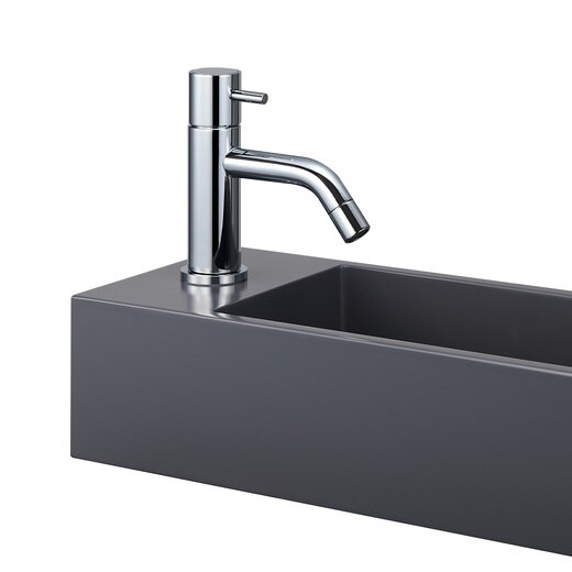 レプトカウンター置型 グレー 水栓シルバー 樹脂Sトラップセット