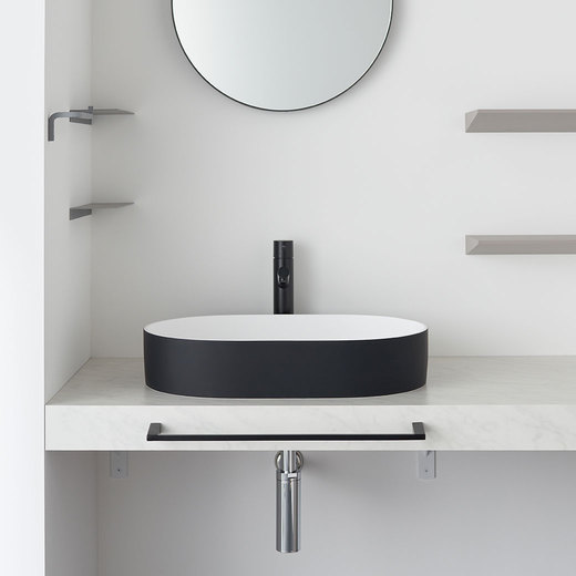 タオルバー フロント ヘアライン W500 D60(ME06721)｜洗面所・水回りの