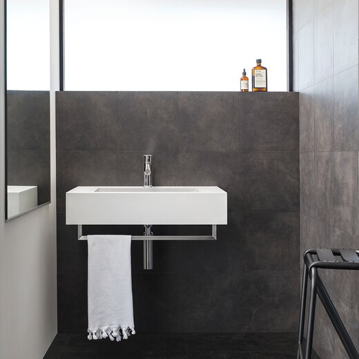 レッタンゴロ洗面W750用タオルバー ステンレス│洗面ボウル（洗面器）