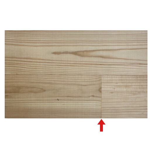 FJ不良＝長さ方向の接着箇所（＝FJ部）に隙間や欠け等がある