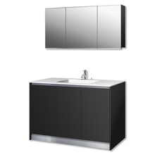 プレーンV1200フルセット ブラック/開き/リネア水栓