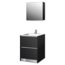 プレーンV600フルセット ブラック/引出/リネア水栓