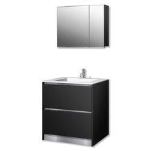 プレーンV750フルセット ブラック/引出/リネア水栓