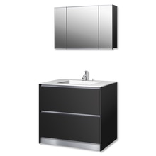 プレーンV900フルセット ブラック/引出/リネア水栓