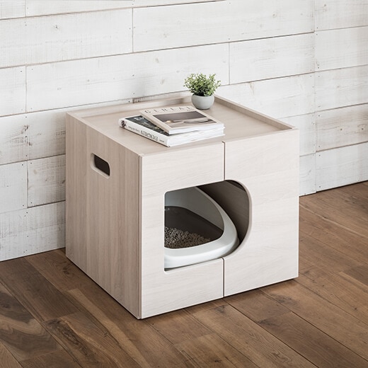 上に物が置けるスペースが設けられており、スペースの有効活用ができます。（画像カラー：シアーホワイト）