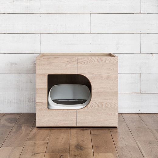 猫用トイレは付属しておりません。（画像カラー：シアーホワイト）