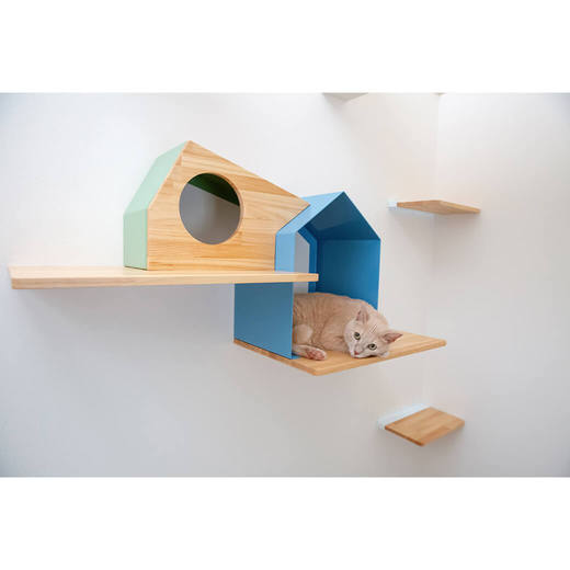 House タイプA、Step 木製を組み合わせた様子