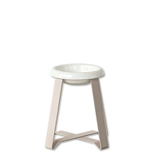 Food Stand S hightall ソフトトープ 陶器浅型