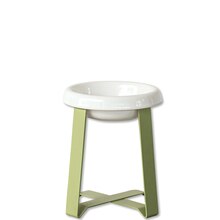 Food Stand L tall オリーブ 陶器浅型