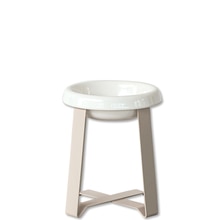 Food Stand L tall ソフトトープ 陶器浅型