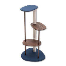 【傷あり】KARIMOKU CAT TREE ブルー&モカブラウン KARIMOKU CAT TREE ブルー＆モカブラウン(PT04579)｜インテリア・家具
