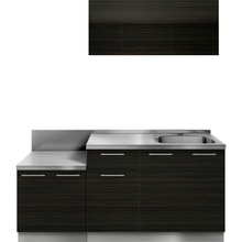 クドハーン W1800セット 開き扉 右シンク ダーク
