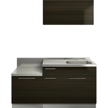 クドハーン W1650セット 引出し 右シンク ダーク