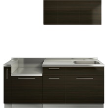 クドハーン W1950セット 引出し 右シンク ダーク