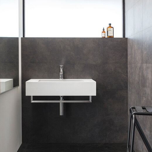 レッタンゴロ洗面 ホワイトボウル W750 Sトラップセット ブラック