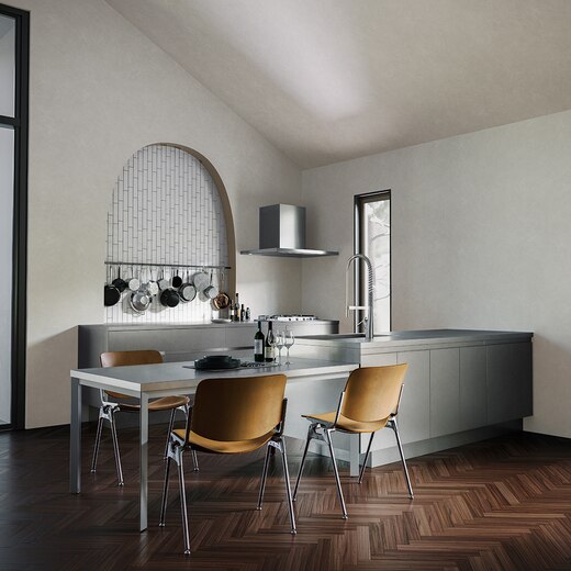 ステンレストップテーブル ヘアライン仕上げ(STT1888H)｜インテリア