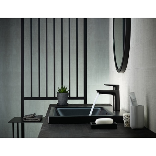 タリスE110 混合水栓 マットブラック 71714670(TA05399)｜洗面所・水  