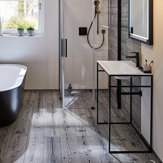 メトロポール110 混合水栓 マットブラック 32507670(TA05479)｜洗面所  