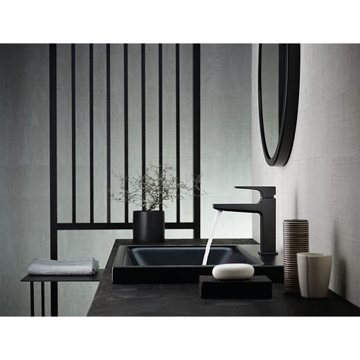 メトロポール110 混合水栓 マットブラック 32507670(TA05479)｜洗面所  