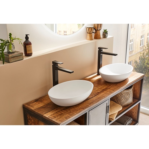 メトロポール260 混合水栓 マットブラック 32512670(TA05499)｜洗面所  