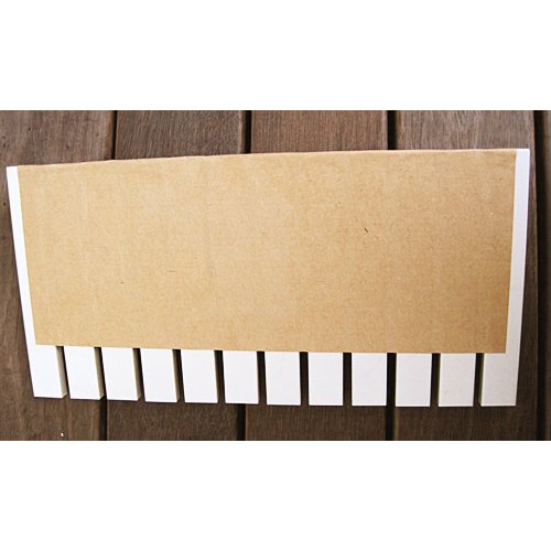 表面紙張りの様子