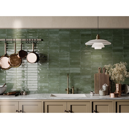 マラケッシュ グリーン 48-200(TL26507)｜タイルの通販｜ミラタップ