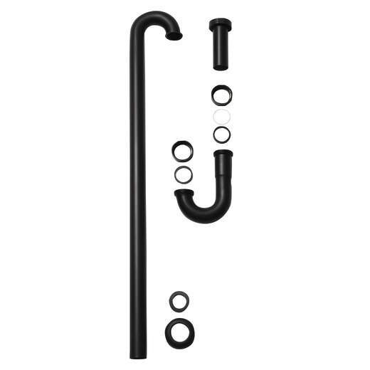 Bトラップセット壁排水 ブラック サンワカンパニー SANEI WA00351B Bトラップセット(オーバーフロー対応)【壁排水】ヘア