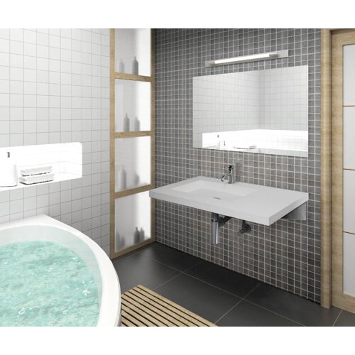 カリッサ900ホワイト 壁固定仕様│洗面ボウル（洗面器）