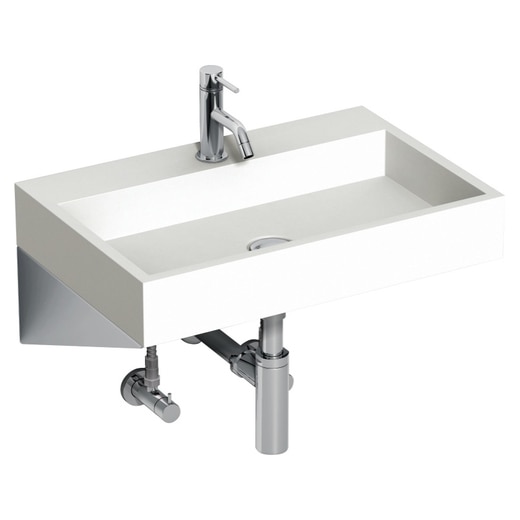 カリッサ600ホワイト 壁固定仕様│洗面ボウル（洗面器） 