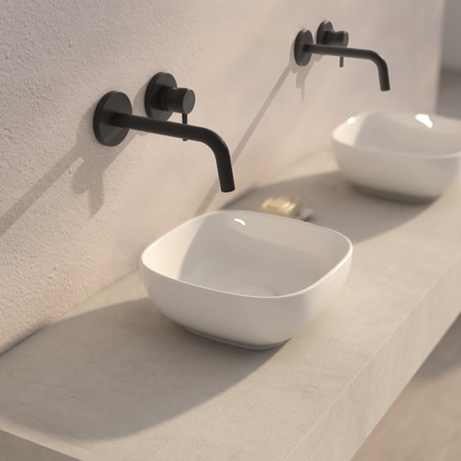 Tエッジ スクエア25 ビアンコグロッシー目皿セット(WA19601S)｜洗面所