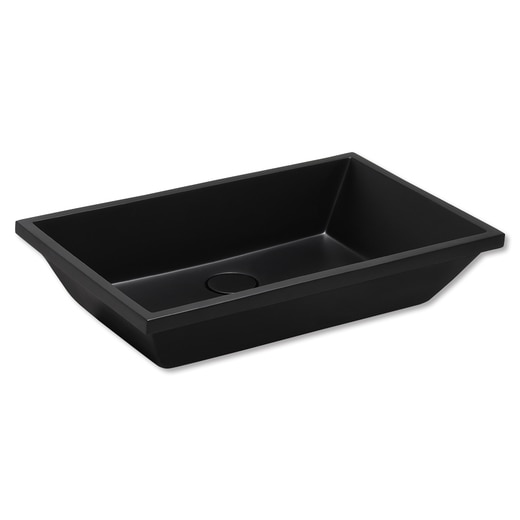 黒田坊　0625 パティーナボウル550ブラック│洗面ボウル（洗面器）