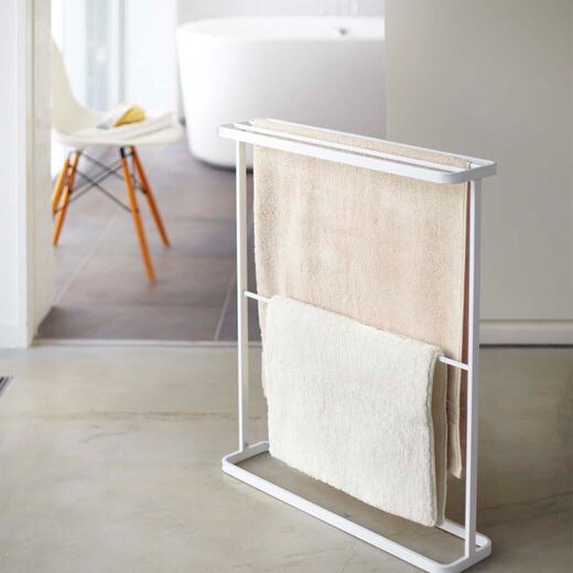 バスタオルハンガー ホワイト(WA30089)｜洗面所・水回りの通販