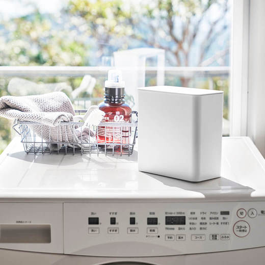 マグネット洗濯洗剤ボールストッカー ホワイト(WA30209)｜洗面所・水