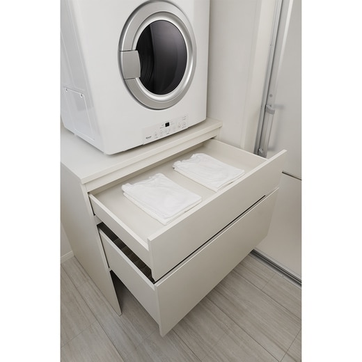 引出しの様子（カラー：クリーミーホワイト）