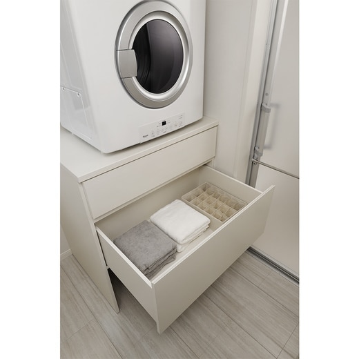 引出しの様子（カラー：クリーミーホワイト）