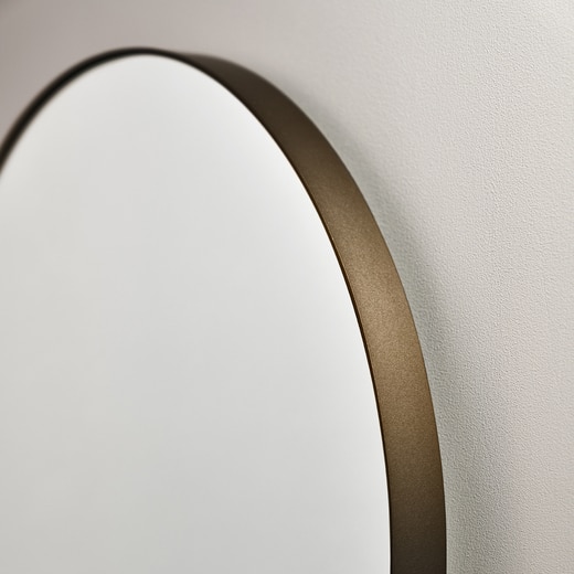 ミラタップ(サンワカンパニー) マルーンミラー LED φ350 マットグレー マルーンミラー LED φ350 マットゴールド(WA32021)｜洗面所・水回りの